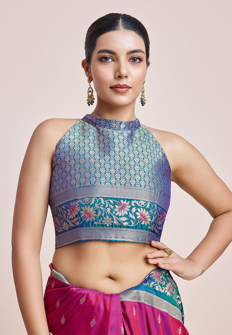 Monjolika Fashion Magenta Banarasi Silk In Satin Is Classy Embellished With Golden Zari Work Saree - Distacart