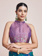 Monjolika Fashion Exquisite Designs With This Teal Banarasi Satin Silk Saree - Distacart