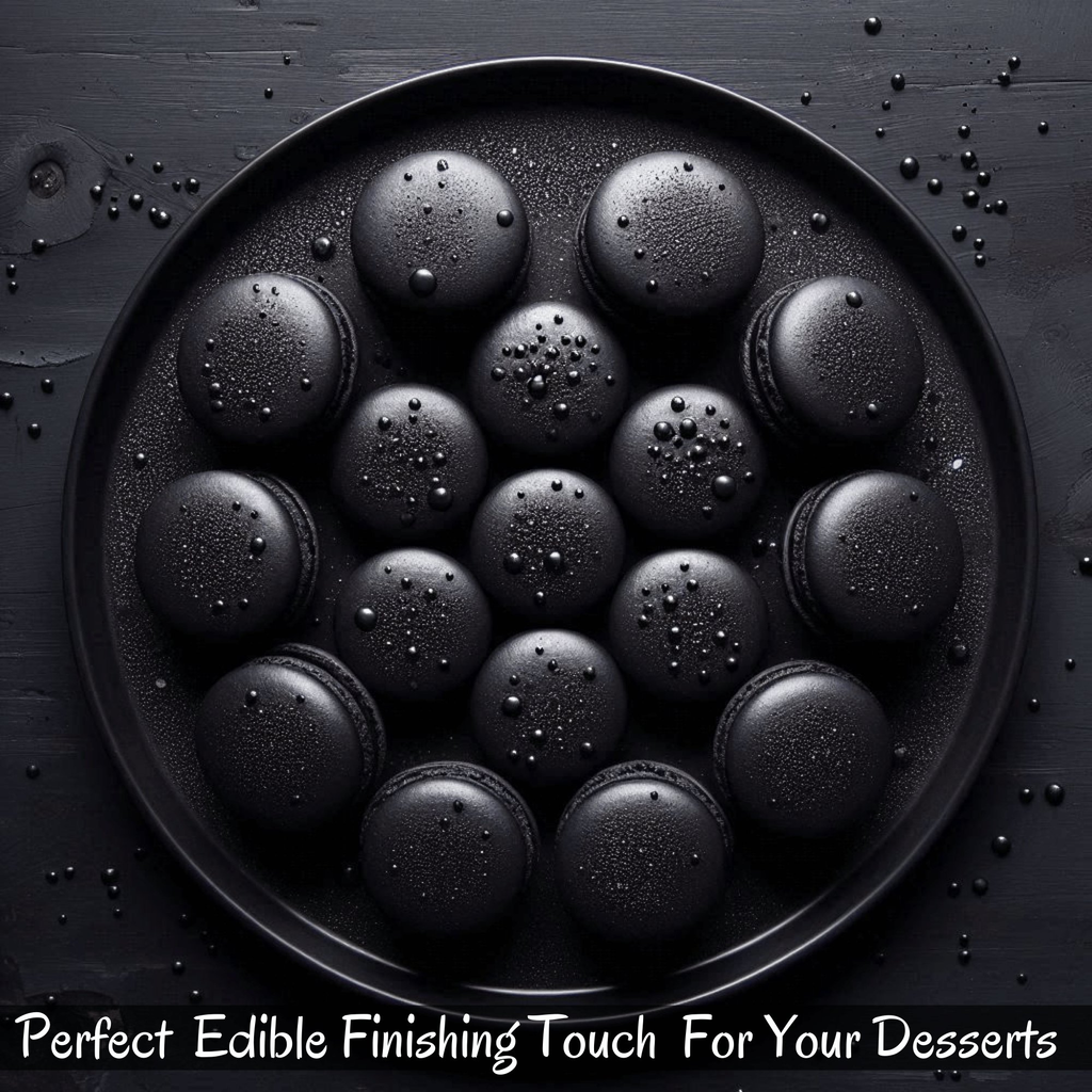 tulip black edible luster dust 5 gms