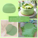 lime green fondant edible sugarpaste 1kg