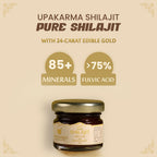 Upakarma Ayurveda Pure SJ Resin Form With Gold Dust - Distacart