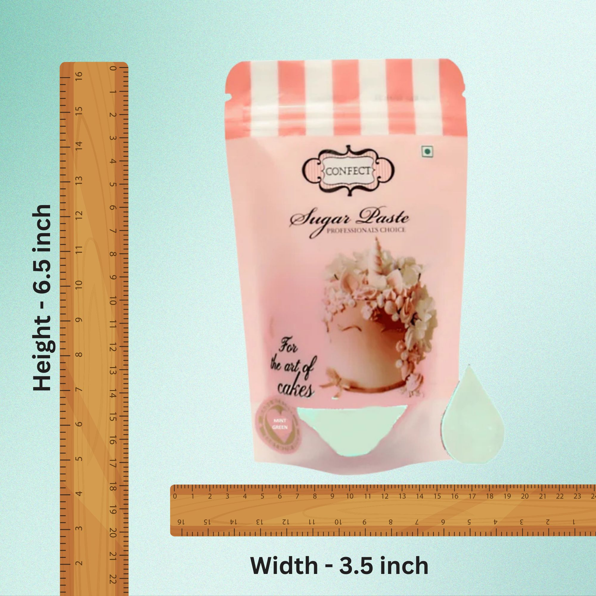 mint green sugarpaste 250 gms