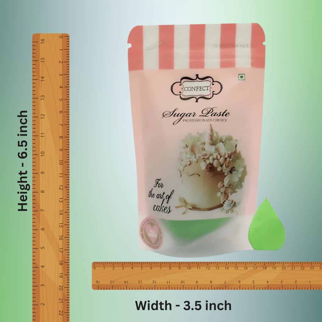 confect neon green sugarpaste br b 250 gms b