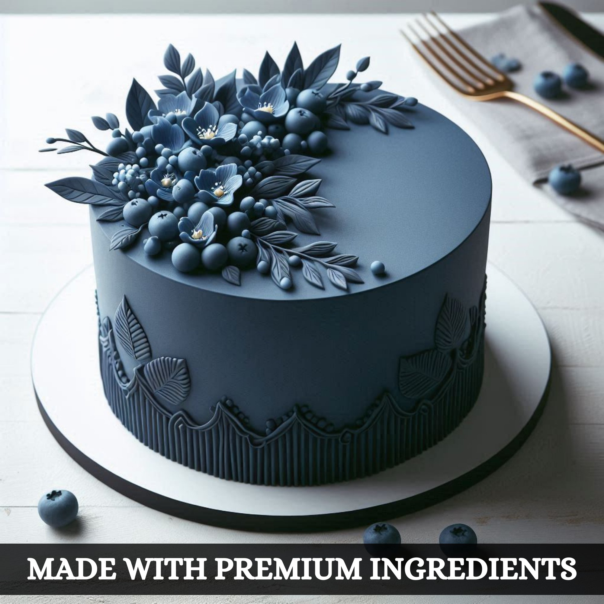 night sky navy fondant edible sugarpaste 1kg