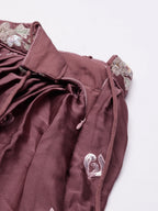 House of Panchhi Rose Gold Chinon Sequins Embroidery Lehenga Choli & Dupatta