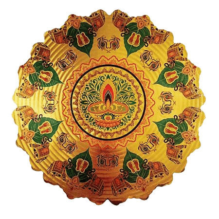 Stickerbazaar Micro Golden Embossing Rangoli Stickers