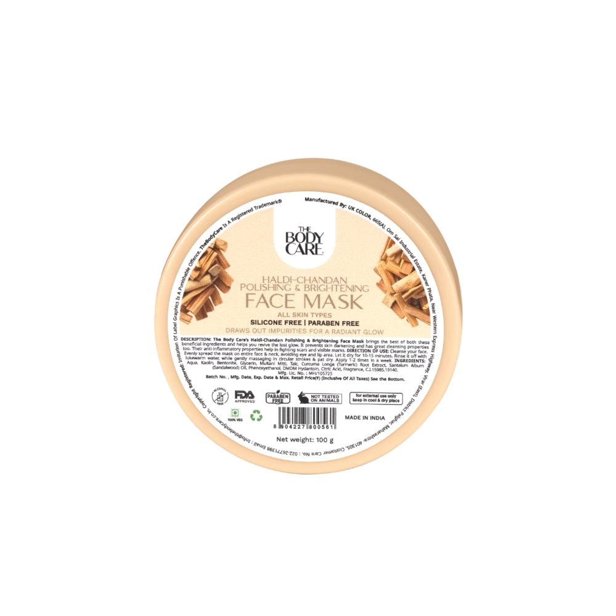 The Body Care Sandal Face Pack