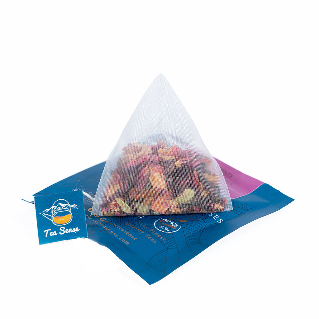 Tea Sense Mountain Rose Black Tea Bags Box - Distacart