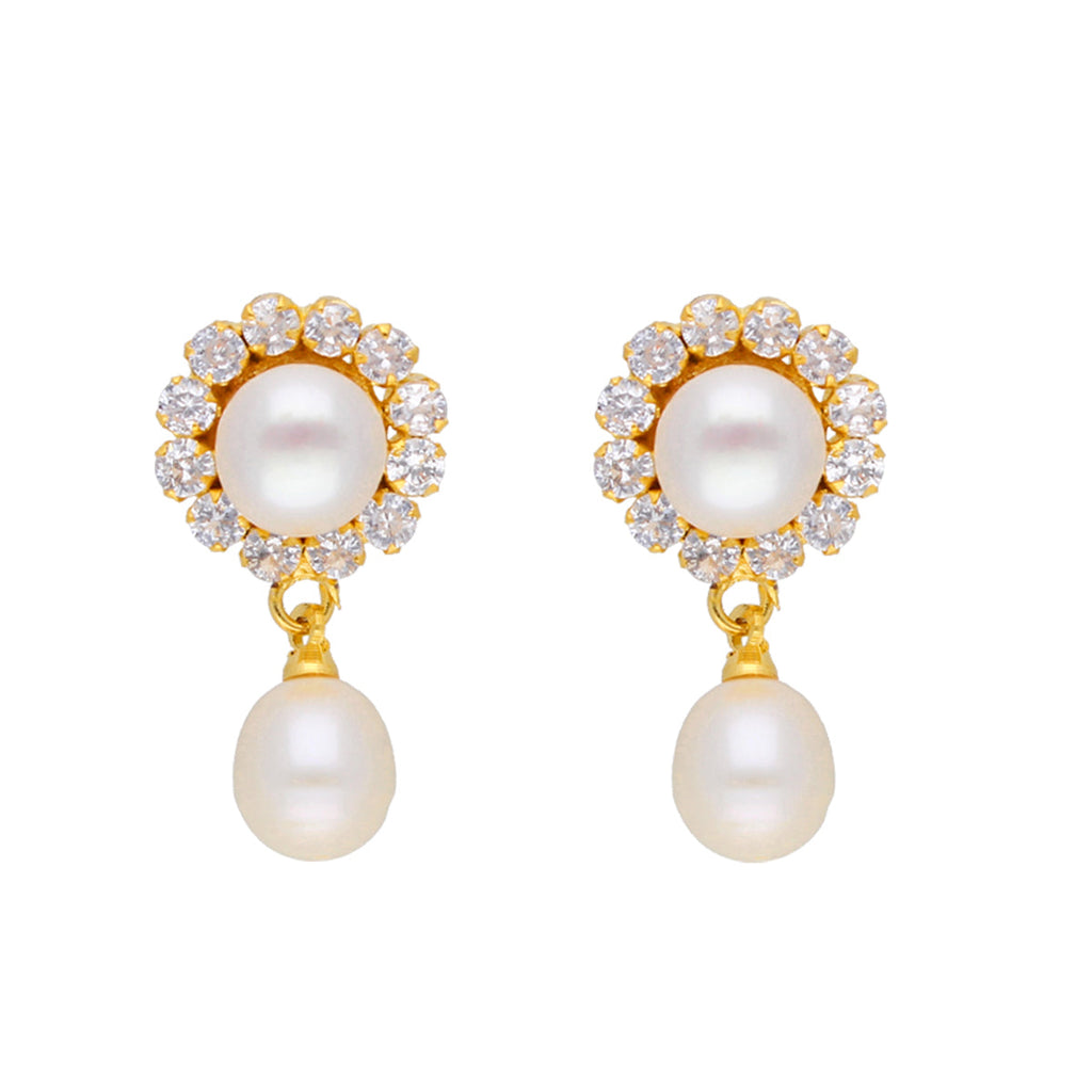 J Pearls Royal Pearl Set - Real Pearl Jewelry - Distacart