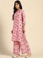 All About You Ethnic Motifs Printed Kurta with Palazzos
