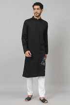 Stem Embroidery Cotton Kurta by Hilo Design