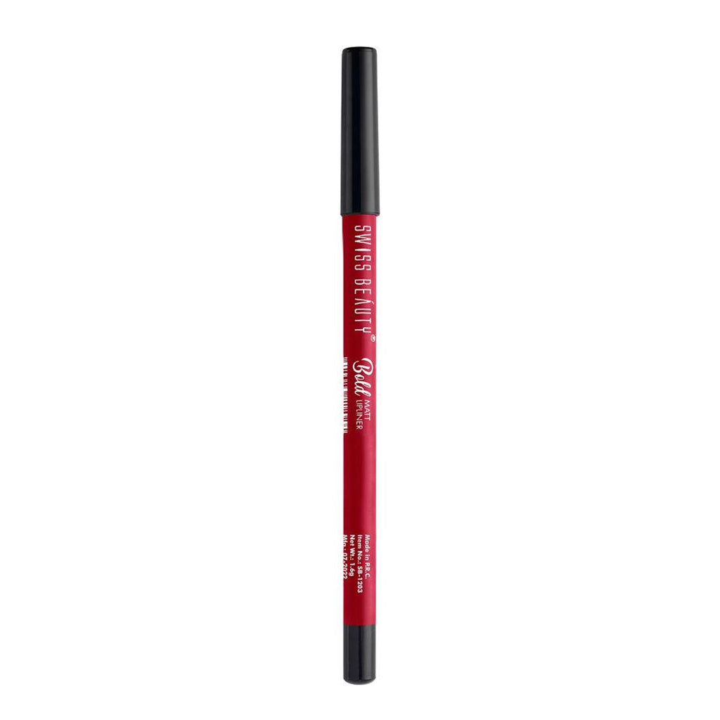 Swiss Beauty Bold Matt Lip Liner Pencil, Long-lasting , Matte Finish , Non-Drying - 7 Bright Maroon - Distacart