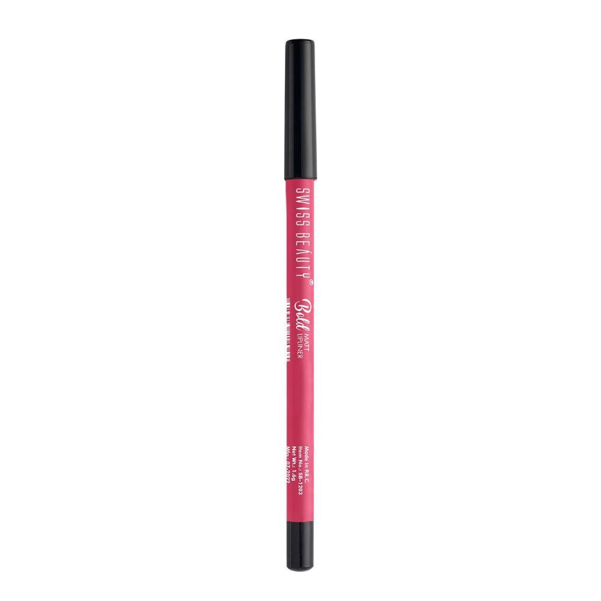 Swiss Beauty Bold Matt Lip Liner Pencil, Long-lasting , Matte Finish , Non-Drying - 10 Pink Crush - Distacart