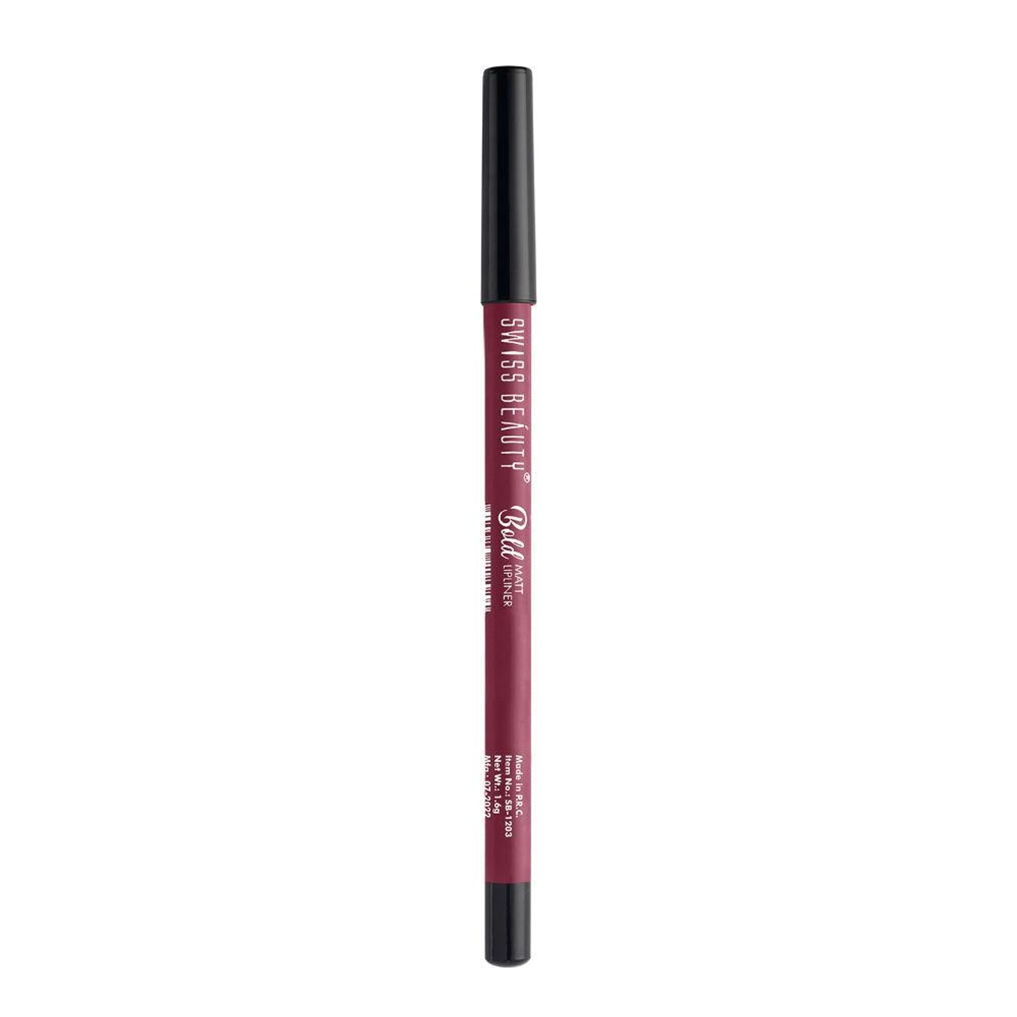 Swiss Beauty Bold Matt Lip Liner Pencil, Long-lasting , Matte Finish , Non-Drying - 11 Purple - Distacart