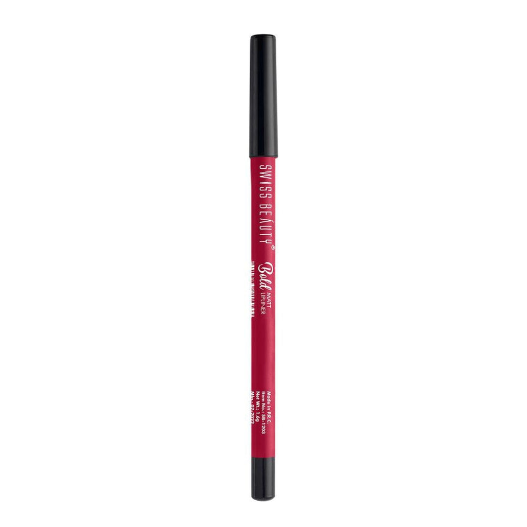 Swiss Beauty Bold Matt Lip Liner Pencil, Long-lasting , Matte Finish , Non-Drying - 15 Perfect Maroon - Distacart