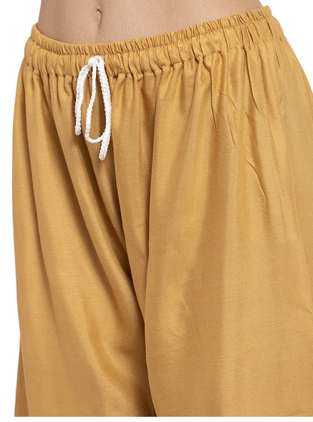 PAVONINE Beige Color Straight Fit Rayon Fabric Palazzo For Women - Distacart