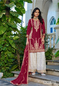 Anaita Maroon Chinon Stitched Plazzo Suit With Codding Dori & Sequence Work - Distacart