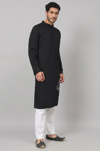 Stem Embroidery Cotton Kurta by Hilo Design