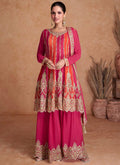 Lorenvalley Multicolor Chinon Embroidery With Sequince Work Salwar Kameez Stitched