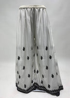Lorenvalley White Chinon Embroidery With Sequince Work Salwar Kameez Stitched