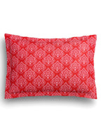 SEJ by Nisha Gupta Red Printed 180 TC Cotton Double Bedsheet with 2 Pillow Covers - Distacart