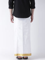 Sethukrishna Men Double Layer Readymade Dhoti With Pocket - Distacart