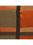 Saree Mall Green & Orange Solid Art Silk Saree