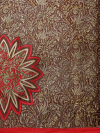 Saree Mall Red Solid Art Silk Saree