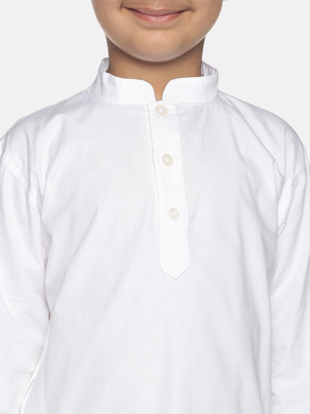 Sethukrishna Boys White Pure Cotton Kurta with Pyjamas