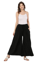 PAVONINE Black Color Rayon Fabric Jumbo Sharara For Women - Distacart