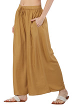 PAVONINE Beige Color Rayon Fabric Jumbo Sharara For Women - Distacart