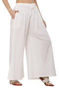 PAVONINE White Color Rayon Fabric Jumbo Sharara For Women - Distacart