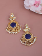 Shoshaa Woman Gold-Toned Contemporary Drop Earrings - Distacart