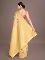 Monjolika Fashion Exquisite Designs With This Regal Cream Rich Look Banarasi Tissue Silk Saree - Distacart