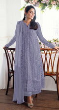 Anaita Lavender Fox Georgette Suit With Embroidery Sequenc & Khatli Work - Distacart