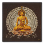 Tehzeeb Creations Golden Embossed Wall Painting