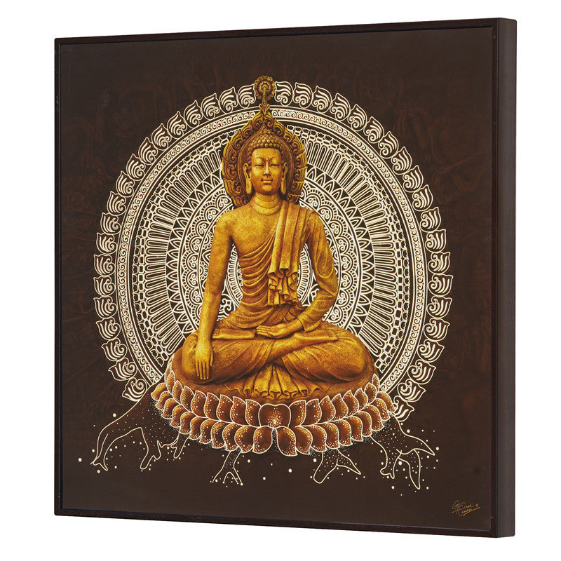 Tehzeeb Creations Golden Embossed Wall Painting