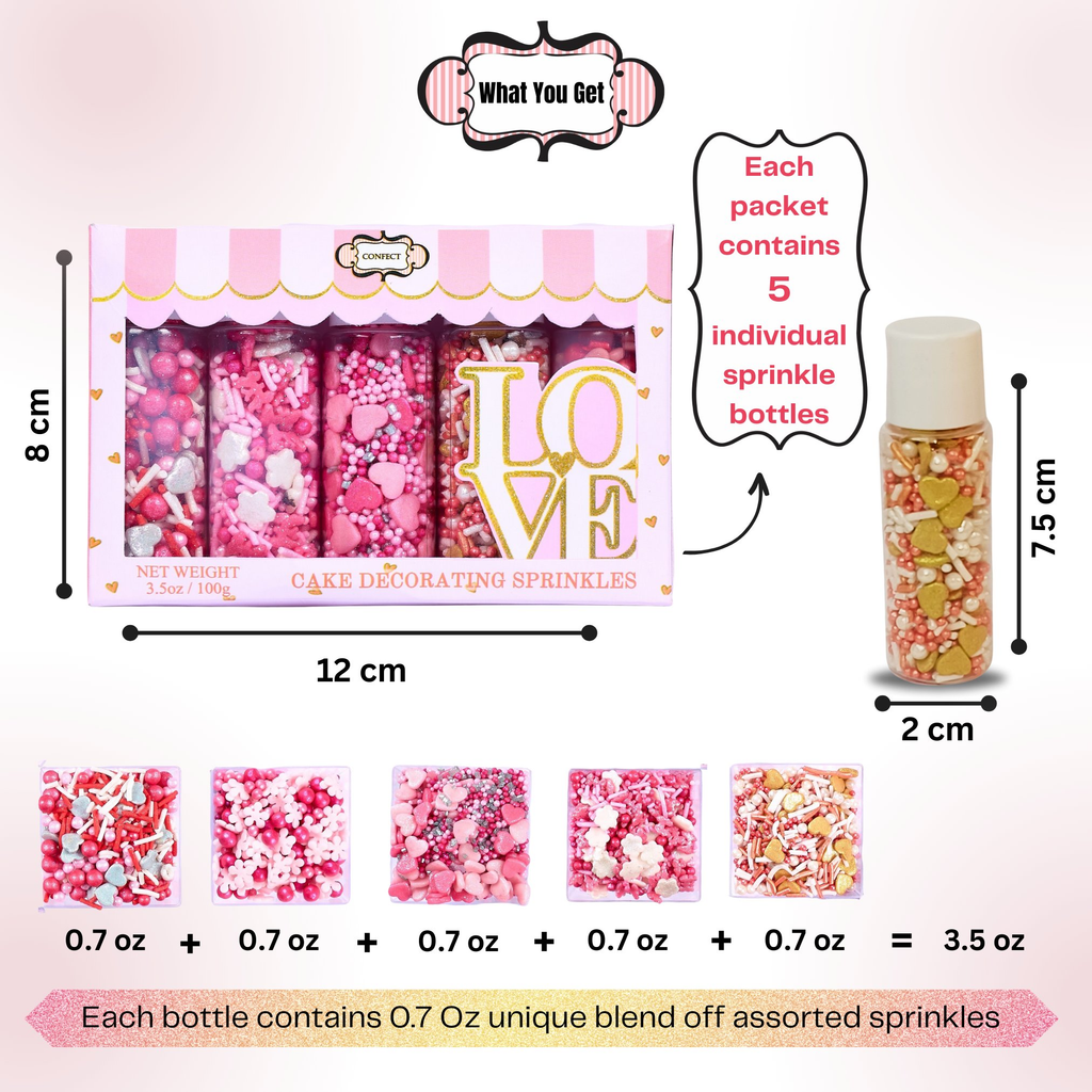 valentine sprinkles vs multipack 11 100 gms
