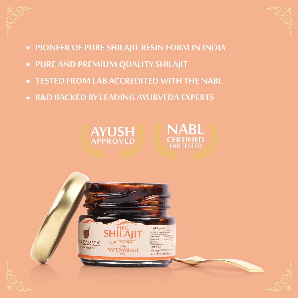 Upakarma Ayurveda Original & Pure SJ Resin Form With Safed Musli - Distacart