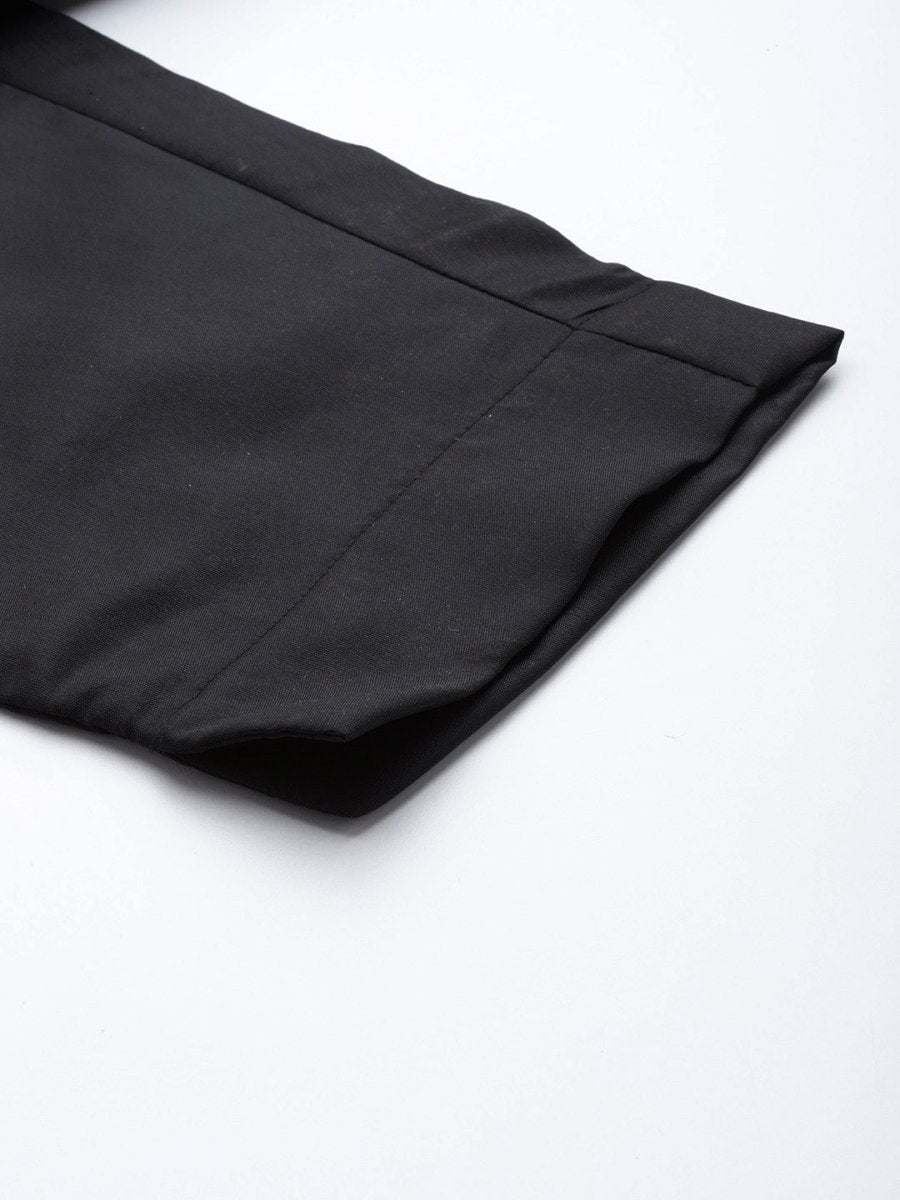 Ahalyaa Unstitched Black Dress Material - Distacart