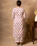 Gharana India Cotton Coord Floral Printed Kurta With Palazzo Set - Distacart