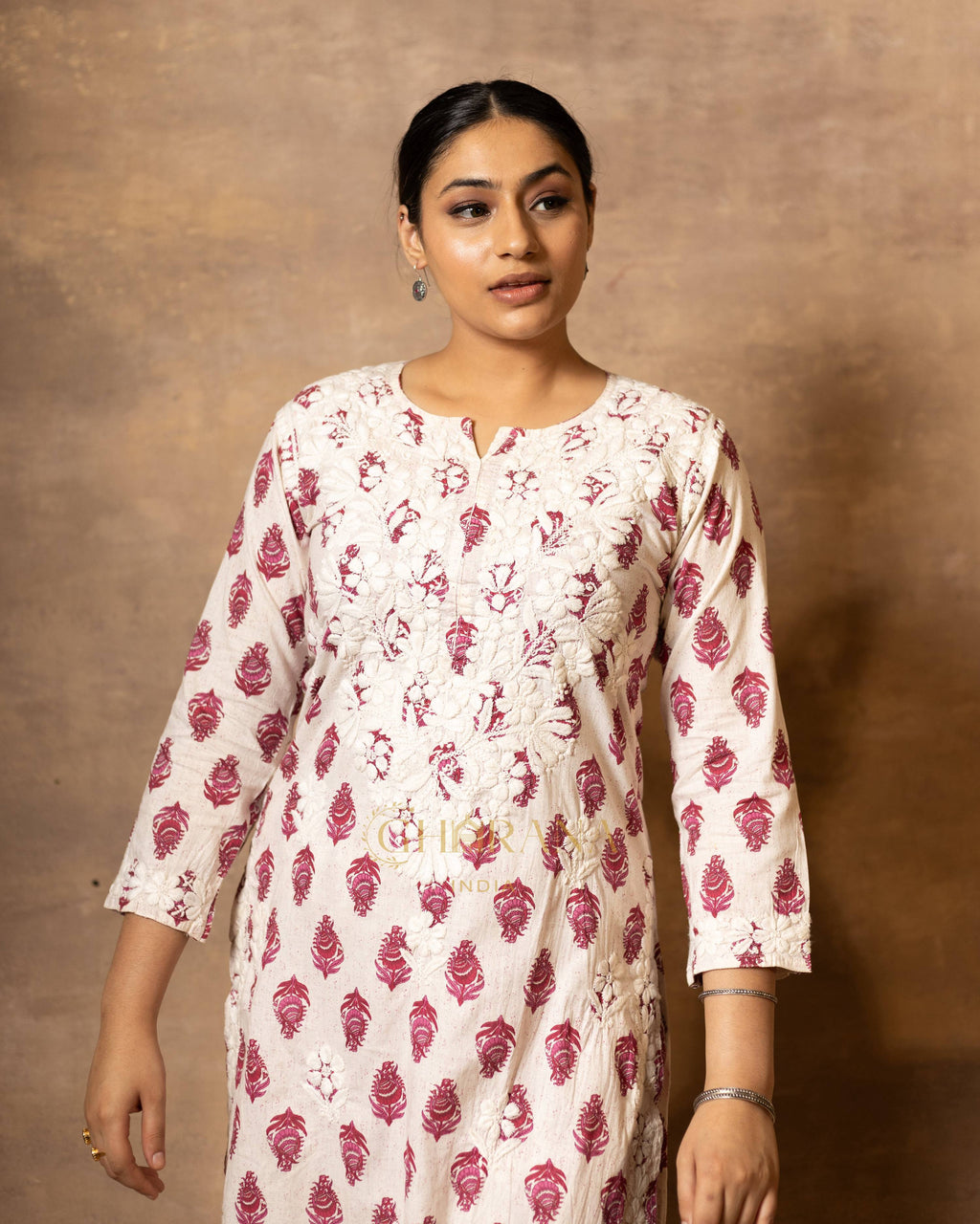Gharana India Cotton Coord Floral Printed Kurta With Palazzo Set - Distacart