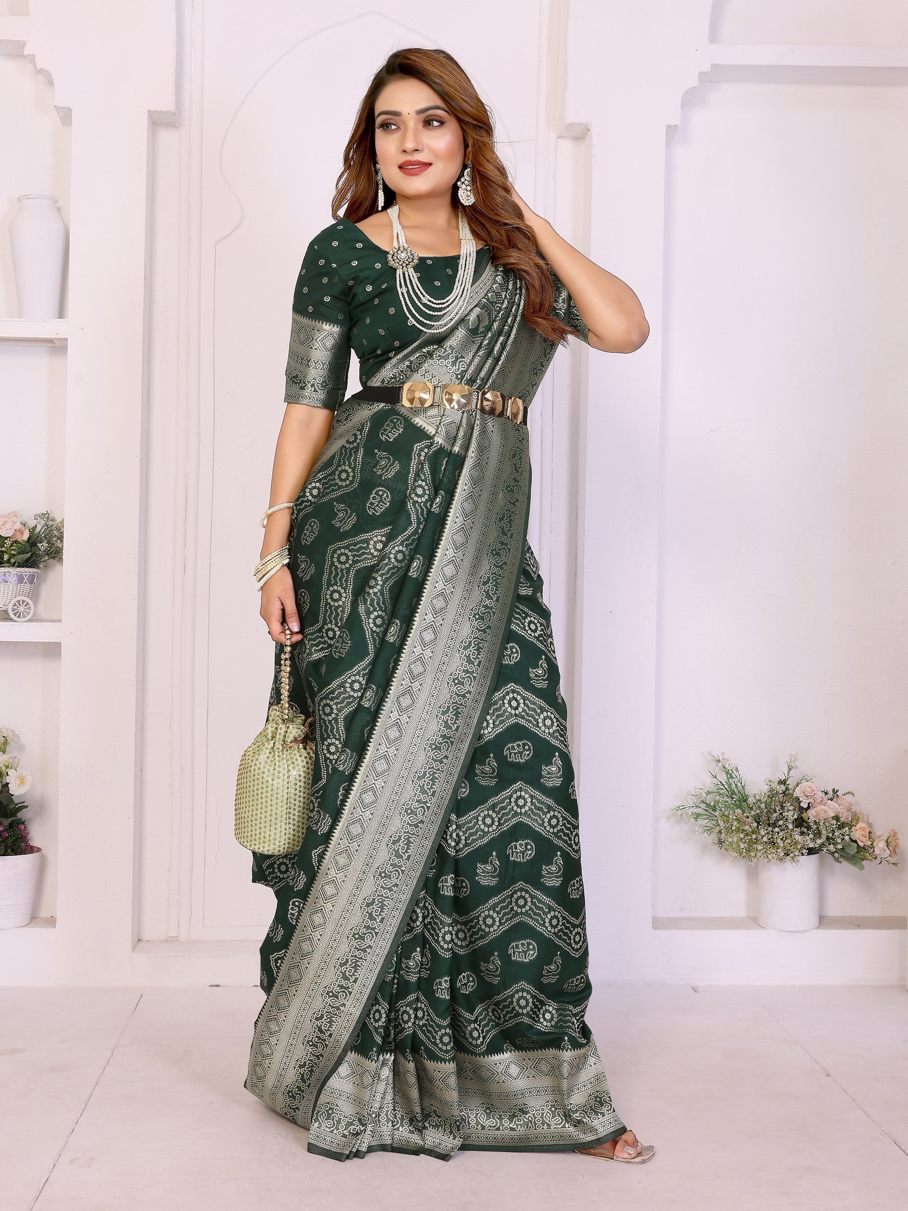 Anaita Premium Georgette Silk Saree - Distacart