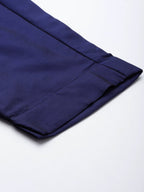 Ahalyaa Unstitched Navy Blue Dress Material - Distacart
