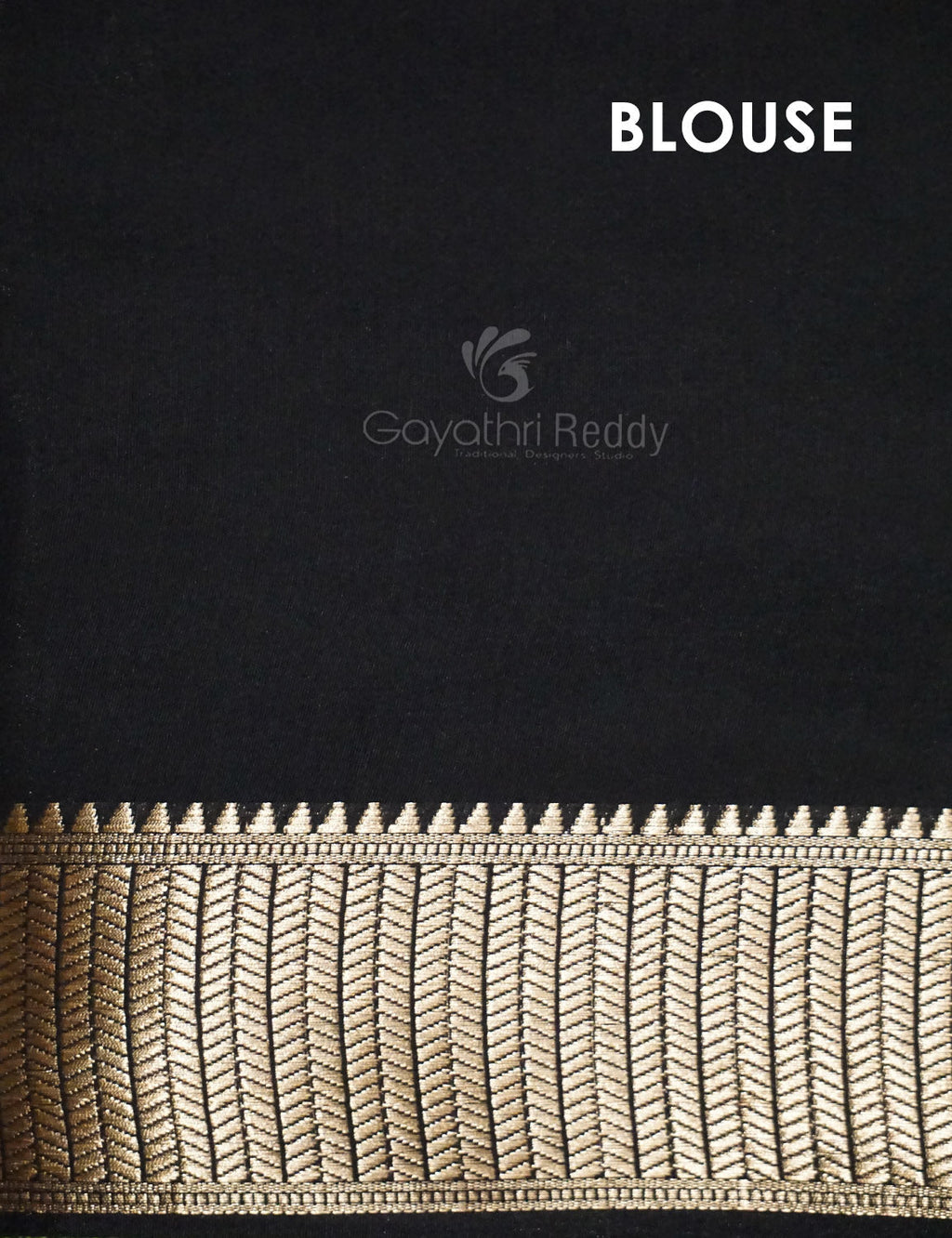 Shades of Black Floral Screen Dola Silk Saree By Gayathri Reddy Designer Studio