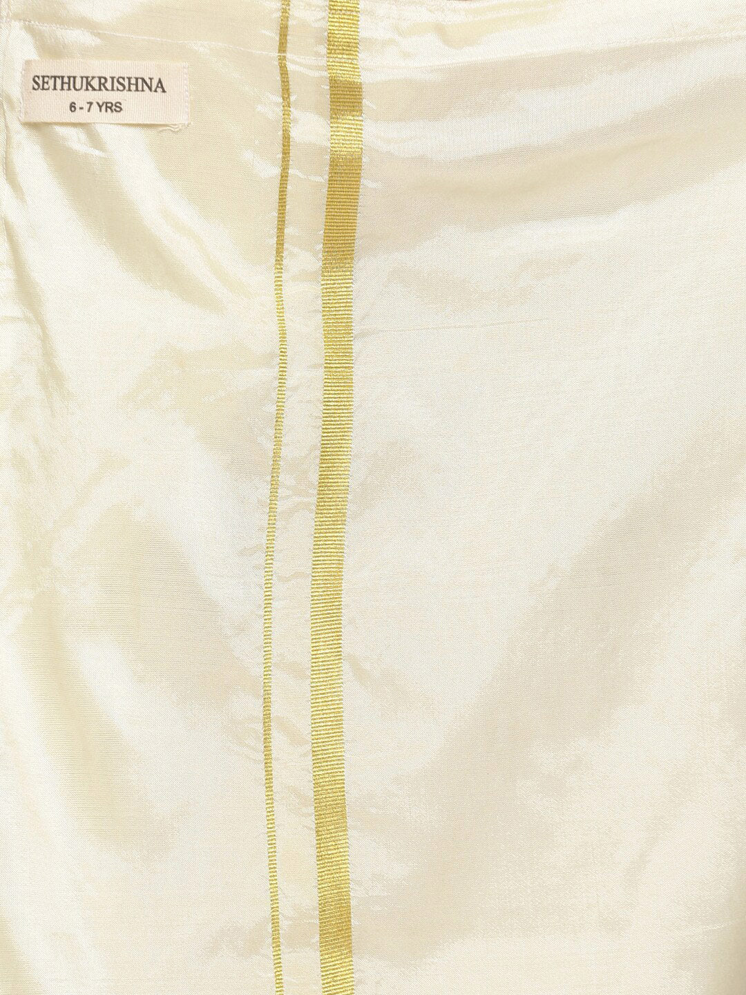 Sethukrishna Boys Gold-Toned Shirt with Dhoti