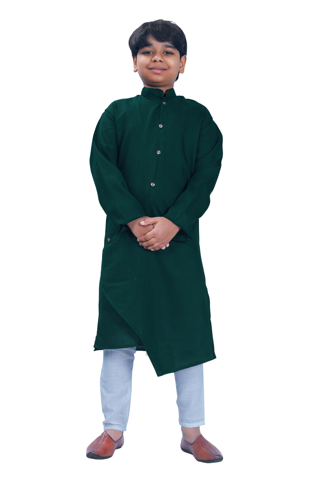DEIANA'S Casual Designer Kurta Pyjama Set For Boys And kids (Bottle Green)