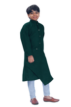 DEIANA'S Casual Designer Kurta Pyjama Set For Boys And kids (Bottle Green)