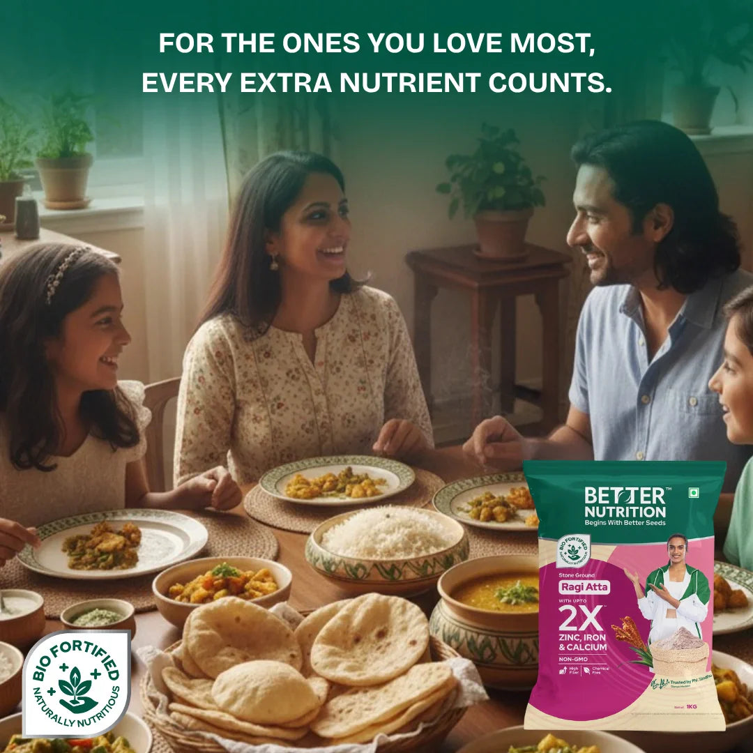 Better Nutrition Biofortified Ragi Atta / Finger Millet Flour - Distacart