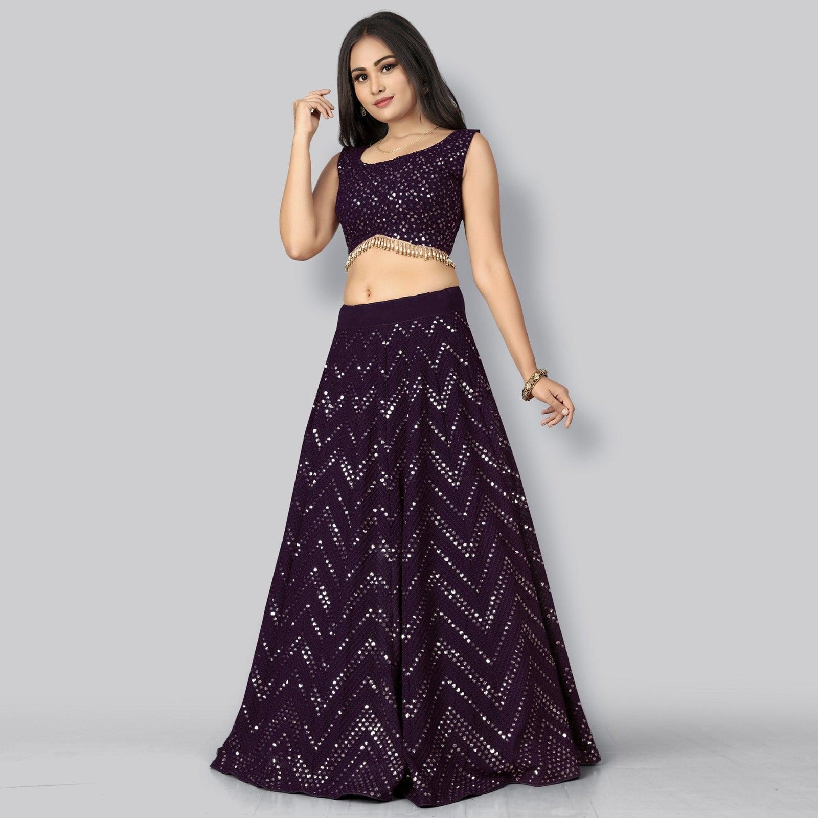 Lehenga Mart Glamorous Designer Lehenga Choli for Bridal and Bridesmaids Wedding Wear Choli